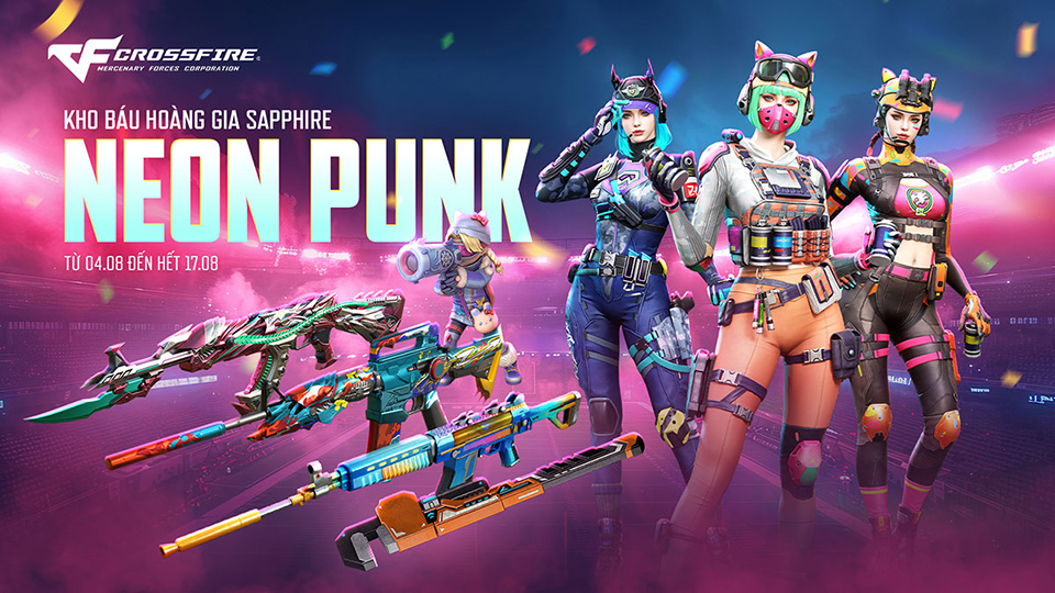 Crossfire mở Kho Báu Hoàng Gia Sapphire Neon Punk