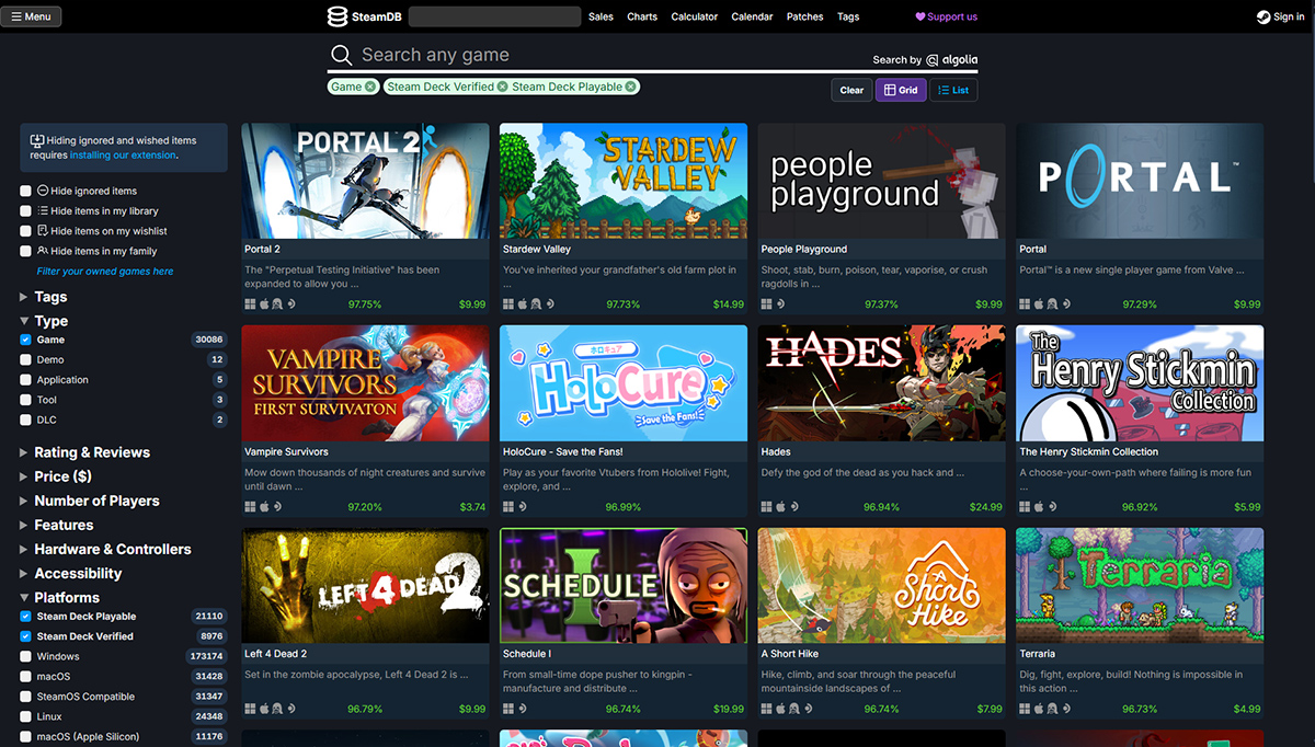 Danh sách game tương thích Steam Deck vượt mốc 30.000