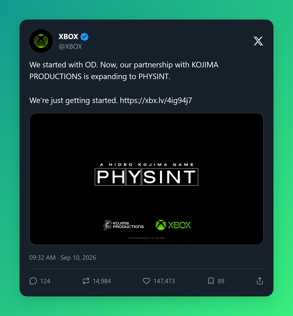 Xbox tiếp nhận Physint sau khi bị Sony hủy hợp tác